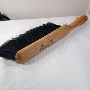 Wood Handled Bench Brush with Black Bristles